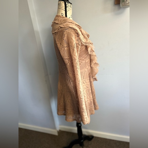 Ryu Anthropologie cardigan whimsical regency prairie chic feminine pioneer boho - Picture 4 of 12